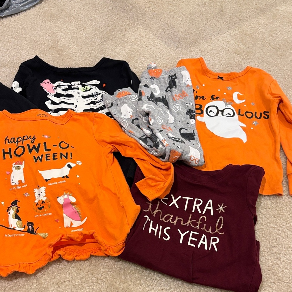 Carters Halloween and Thanksgiving lot size 4